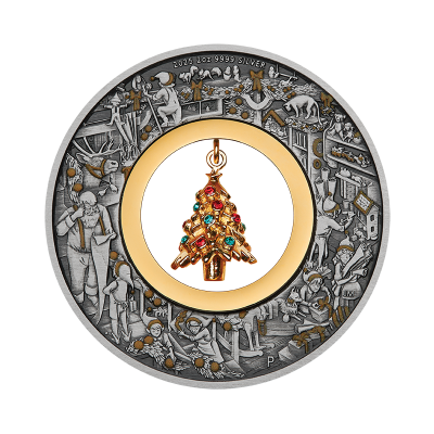 Ježíškova dielňa (2025) - 2 Oz - strieborná zberateľská minca