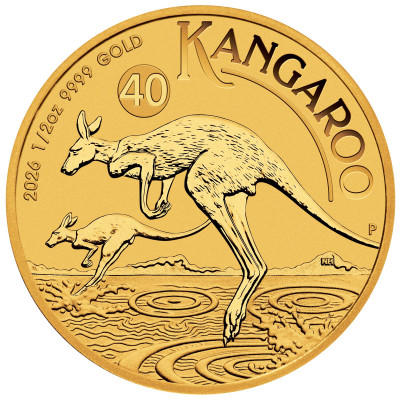 Australian Kangaroo (2026) - 1/2 Oz - zlatá investičná minca