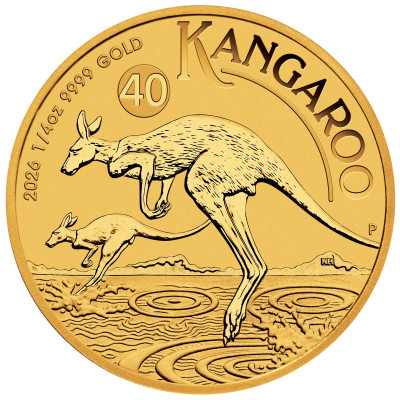 Australian Kangaroo (2026) - 1/4 Oz - zlatá investičná minca