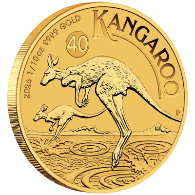 Australian Kangaroo (2026) - 1/10 Oz - zlatá investičná minca