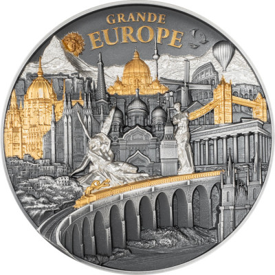 Grande Europe - 3 Oz - strieborná zberateľská minca