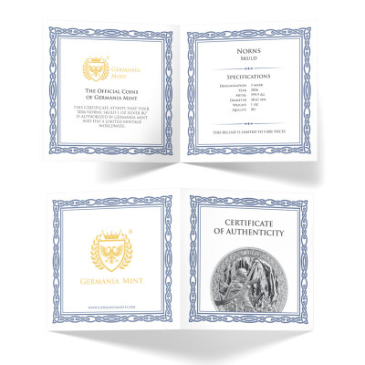 Čarodejnica Skuld - 1 Oz - strieborná zberateľská minca