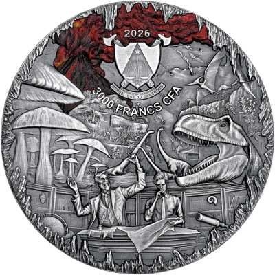 Cesta do stredu Zeme (2026) - 3 Oz - strieborná zberateľská minca