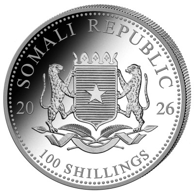 Africký slon (2026) - 1 Oz - strieborná investičná minca