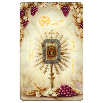 Germania Mint - 1g - "Prvé sväté prijímanie" II. - investičný zlatý zliatok