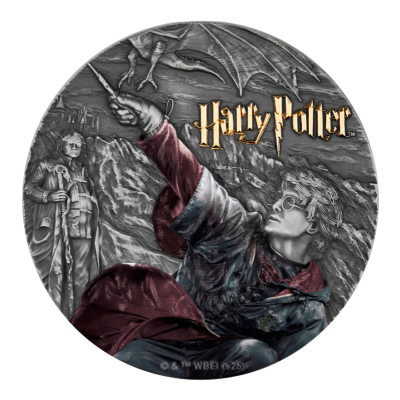 Harry Potter a Ohnivý pohár - 2 Oz - strieborná zberatělská minca