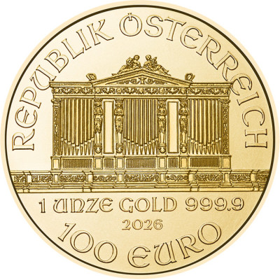 Wiener Philharmoniker (EUR staršie roky) - 1 Oz - zlatá investičná minca