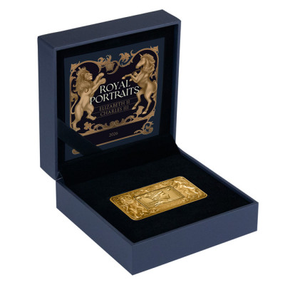 Kráľovské portréty - 2 Oz - strieborná zberateľská minca