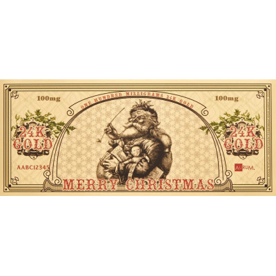 Santa Bucks Aurum - 24k Gold Bill