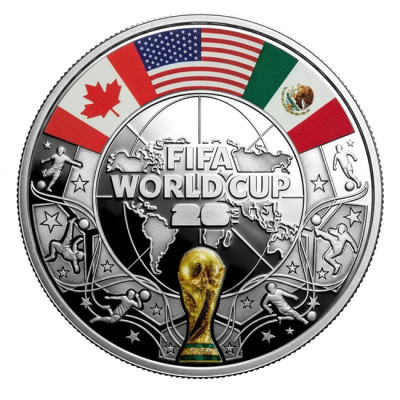 FIFA Soccer WC 2026 - 20g - strieborná zberateľská minca
