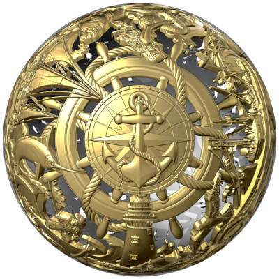 Sea & Surface - 2 Oz - strieborná zberateľská minca