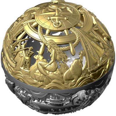 Sea & Surface - 2 Oz - strieborná zberateľská minca