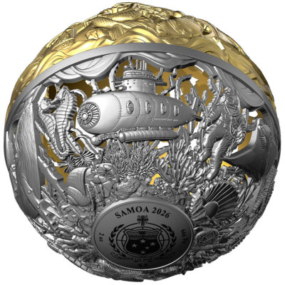 Sea & Surface - 2 Oz - strieborná zberateľská minca