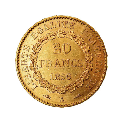 20 frankov - 6,45 g - zlatá investičná minca