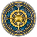 Compass Rose (2026) – 2 Oz – strieborná zberateľská minca