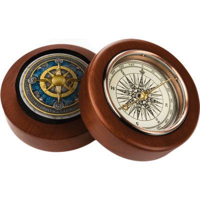 Compass Rose (2026) – 2 Oz – strieborná zberateľská minca