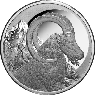 Lunar Goat (2027) – 1 Oz – strieborná zberateľská minca
