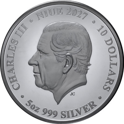 Lunar Goat (2027) – 5 Oz – strieborná zberateľská minca v kvalite proof