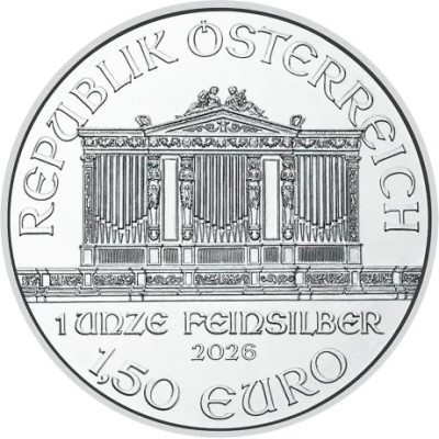 Viedenská filharmónia (rôzne roky) – 1 Oz – strieborná investičná minca