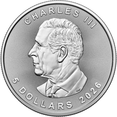 Maple Leaf (rôzne ročníky) – 1 Oz – strieborná investičná minca