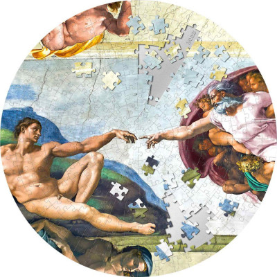 Creation of Adam – 5 Oz – strieborná zberateľská minca s puzzle motívom