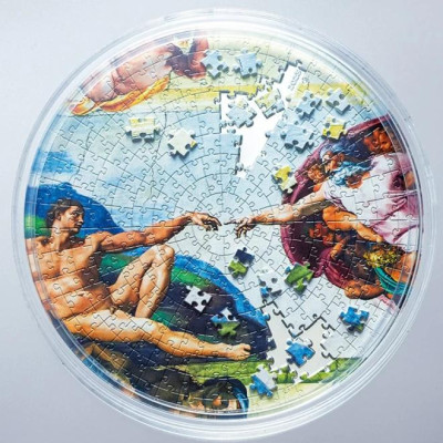 Creation of Adam – 5 Oz – strieborná zberateľská minca s puzzle motívom