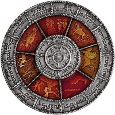 Hebrew Calendar (2022) – 2 Oz – strieborná zberateľská minca