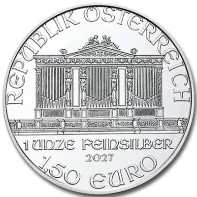 Viedenská filharmónia (2027) – 1 Oz – strieborná investičná minca