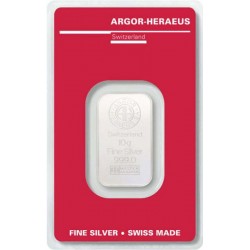 Stříbrná cihla Argor-Heraeus 10 g