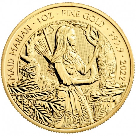 Mýty a legendy - Maid Marian - 1 Oz - zlatá zberateľská minca